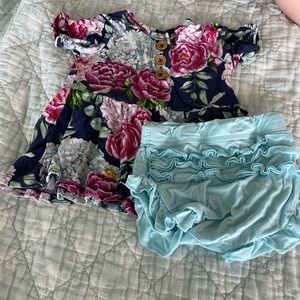 Posh peanut 3-6 peplum